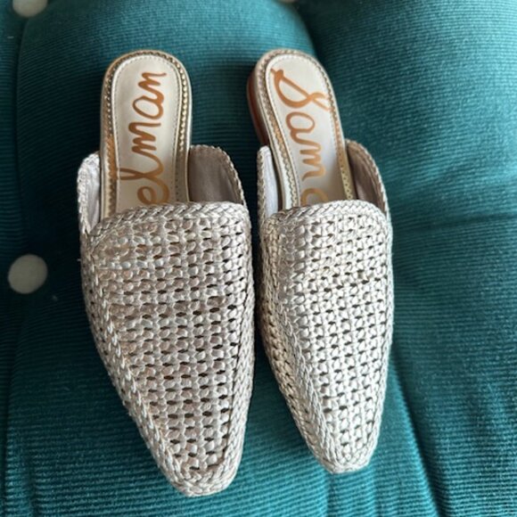 Sam Edelman - Women's Size 6.5 Elva Woven Mule Flats - Picture 2 of 8